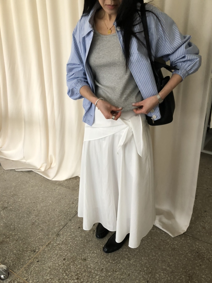 MOVENNE韓國直郵實拍女裝新款人氣休閑26春夏熱賣長裙圍巾MOVENNE長裙