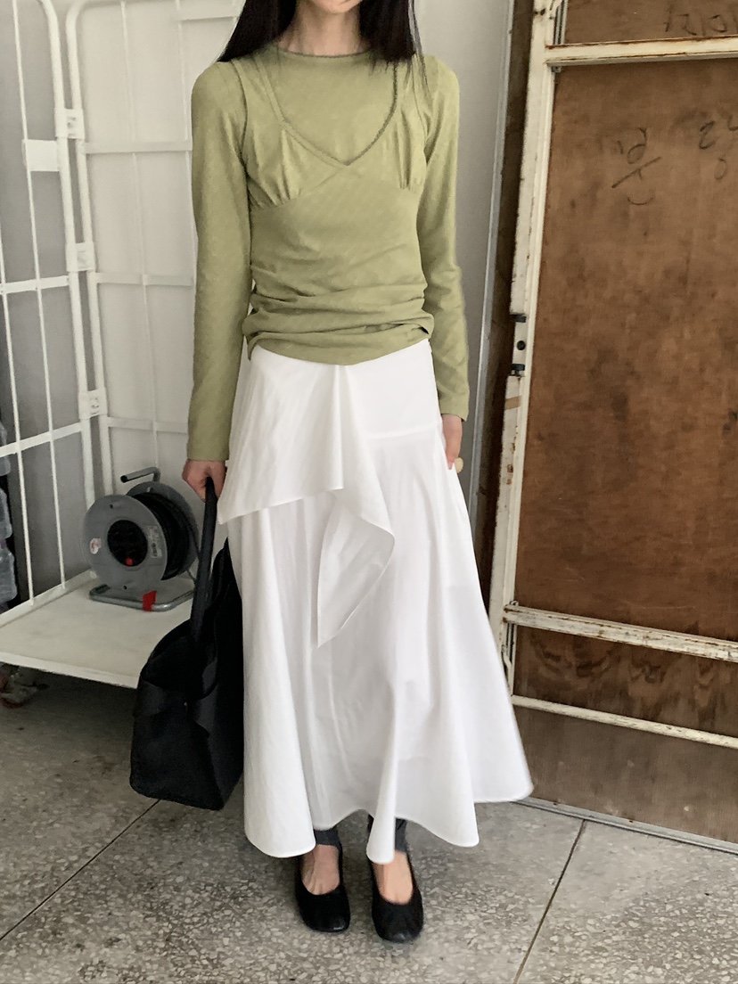 MOVENNE韓國直郵實拍女裝新款人氣休閑26春夏熱賣長裙圍巾MOVENNE長裙