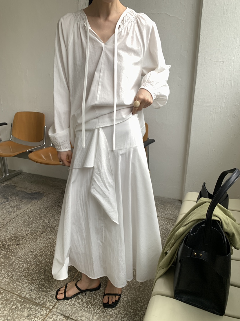 MOVENNE韓國直郵實拍女裝新款人氣休閑26春夏熱賣長裙圍巾MOVENNE長裙