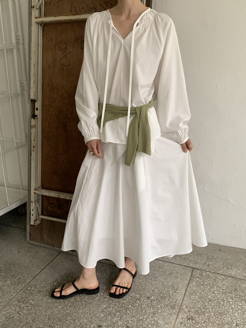 MOVENNE韓國直郵實拍女裝新款人氣休閑26春夏熱賣長裙圍巾MOVENNE長裙