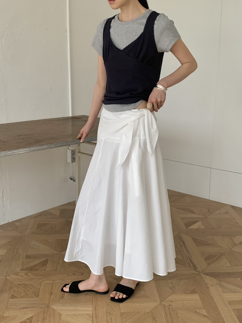 MOVENNE韓國直郵實拍女裝新款人氣休閑26春夏熱賣長裙圍巾MOVENNE長裙