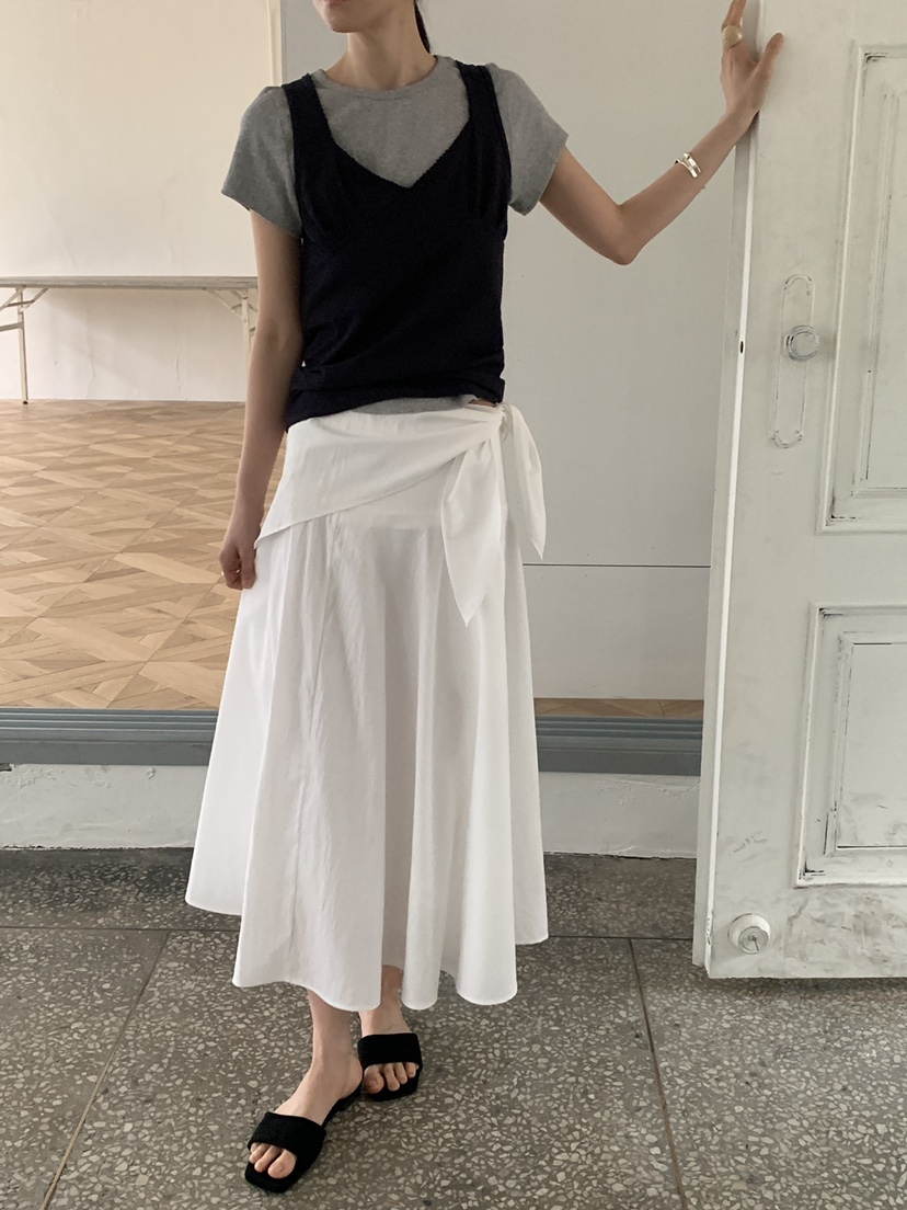 MOVENNE韓國直郵實拍女裝新款人氣休閑26春夏熱賣長裙圍巾MOVENNE長裙