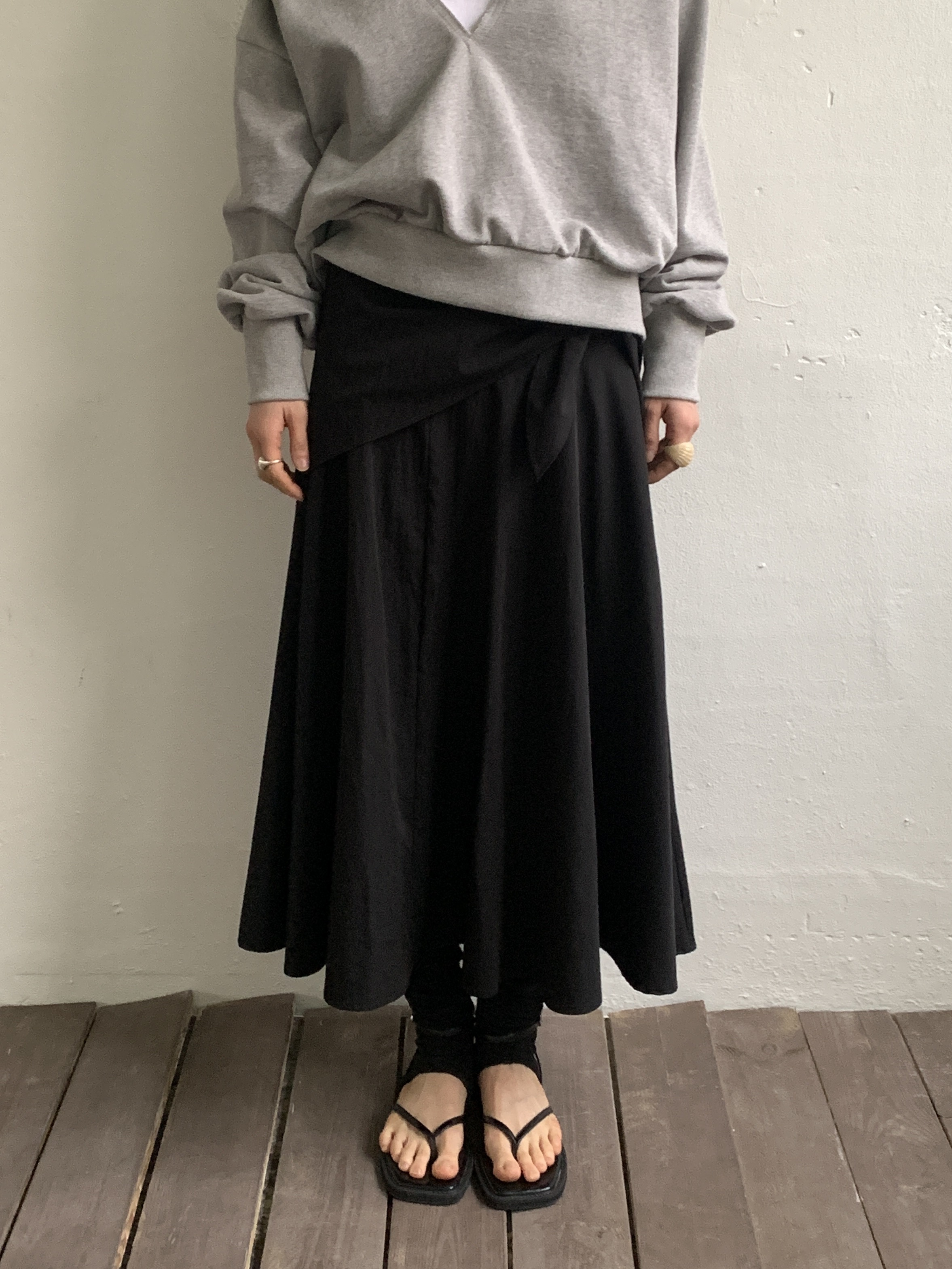 MOVENNE韓國直郵實拍女裝新款人氣休閑26春夏熱賣長裙圍巾MOVENNE長裙