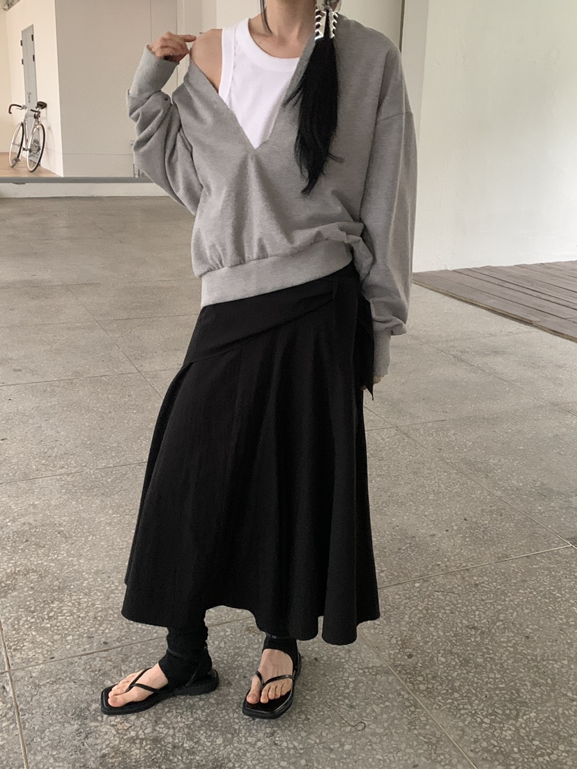 MOVENNE韓國直郵實拍女裝新款人氣休閑26春夏熱賣長裙圍巾MOVENNE長裙