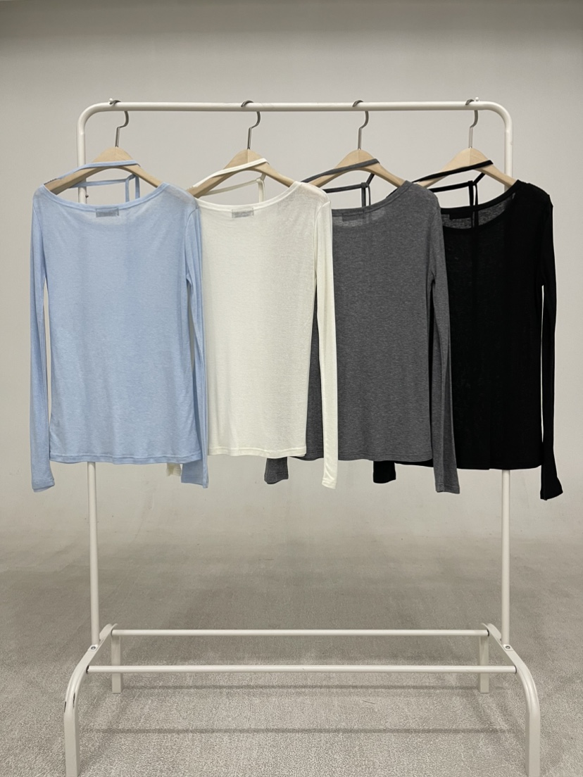 REIZ韓國直郵實拍女裝新品時尚推薦熱賣職業26春夏長袖T恤REIZ長袖T恤