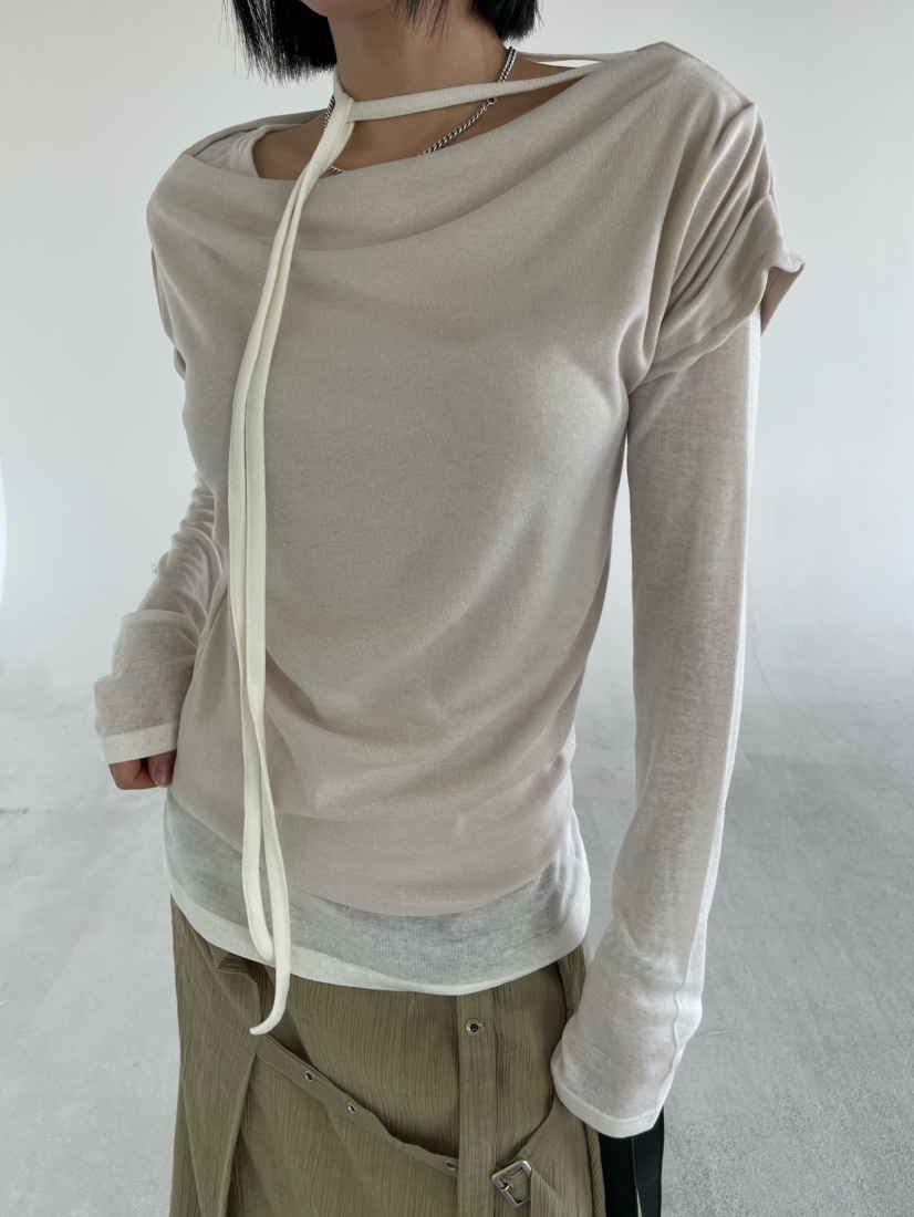 REIZ韓國直郵實拍女裝新品時尚推薦熱賣職業26春夏長袖T恤REIZ長袖T恤