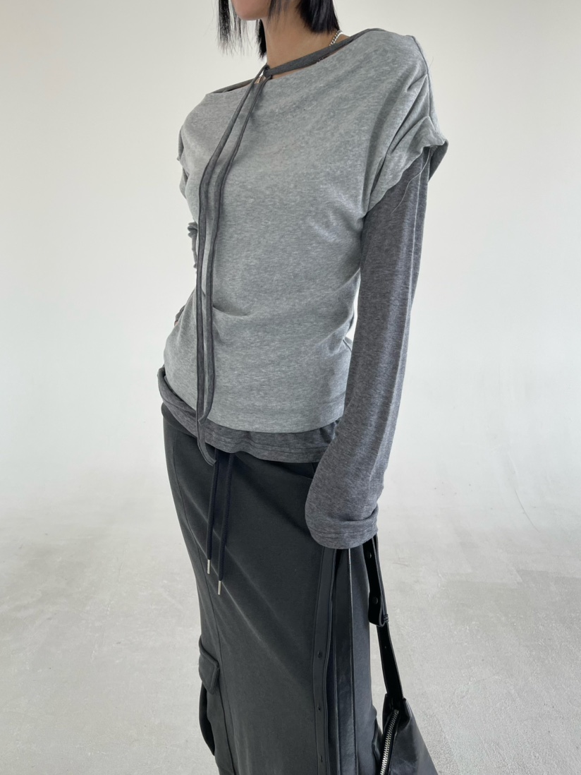 REIZ韓國直郵實拍女裝新品時尚推薦熱賣職業26春夏長袖T恤REIZ長袖T恤