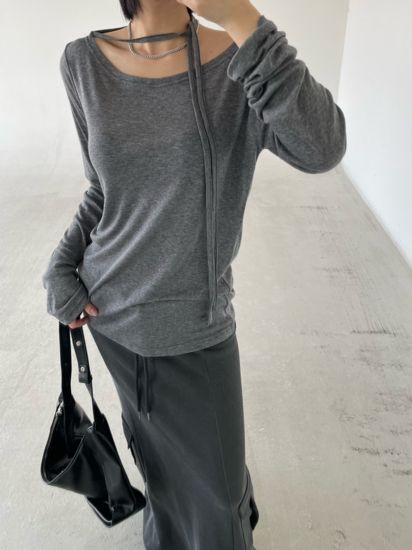 REIZ韓國直郵實拍女裝新品時尚推薦熱賣職業26春夏長袖T恤REIZ長袖T恤