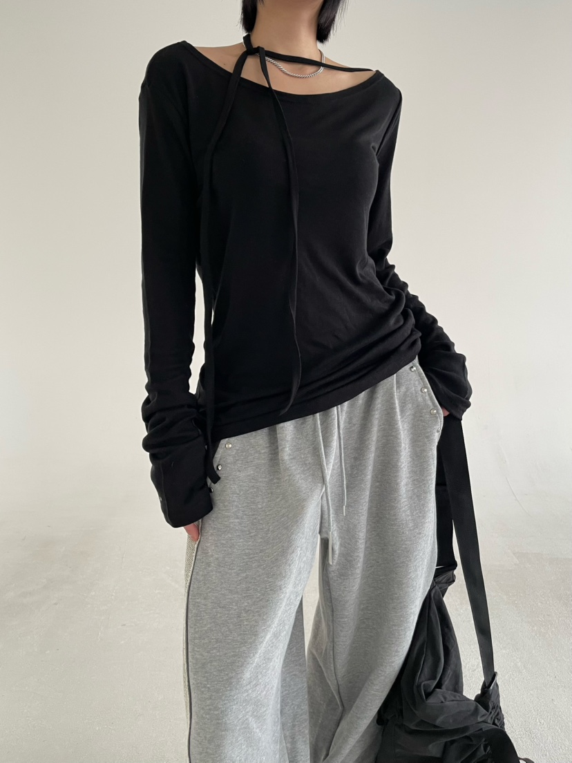 REIZ韓國直郵實拍女裝新品時尚推薦熱賣職業26春夏長袖T恤REIZ長袖T恤