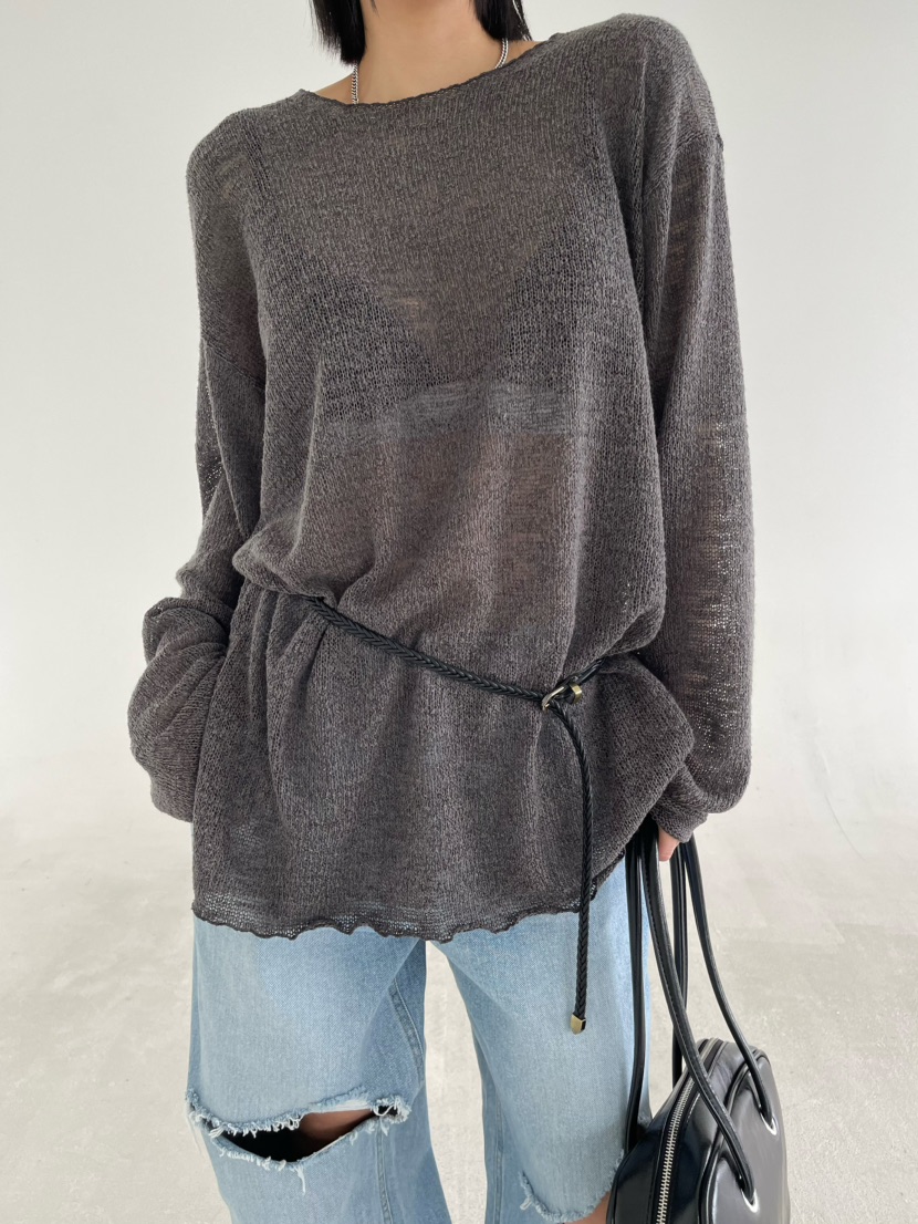 REIZ韓國直郵實拍女士新款推薦職業熱賣時尚26春夏長袖T恤REIZ長袖T恤