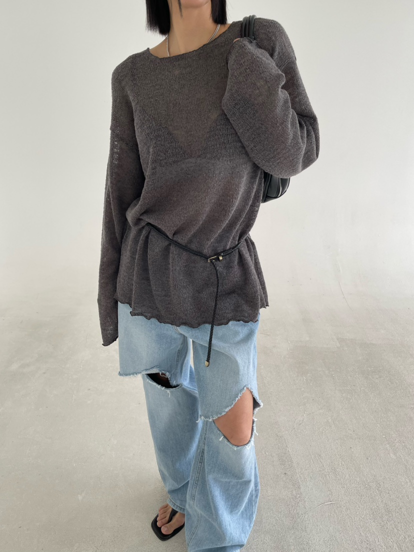 REIZ韓國直郵實拍女士新款推薦職業熱賣時尚26春夏長袖T恤REIZ長袖T恤