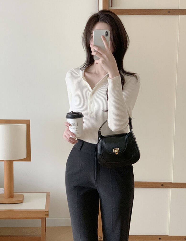 BLACK NOTE韓國直郵實拍女裝新品職業時尚26春夏推薦針織衫BLACK NOTE針織衫