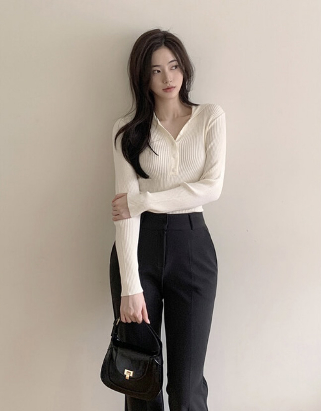 BLACK NOTE韓國直郵實拍女裝新品職業時尚26春夏推薦針織衫BLACK NOTE針織衫