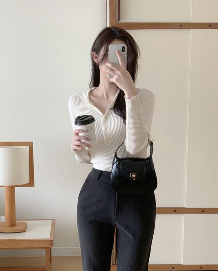 BLACK NOTE韓國直郵實拍女裝新品職業時尚26春夏推薦針織衫BLACK NOTE針織衫