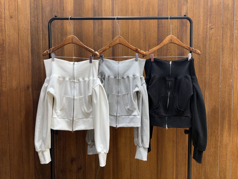 2TWO MOON韓國代購女裝新款時尚熱賣26春夏休閑衛衣拉鏈2TWO MOON衛衣