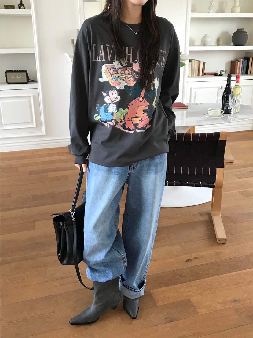 ESCHER韓國代購女裝新品職業推薦熱賣時尚人氣26春夏牛仔褲ESCHER牛仔褲