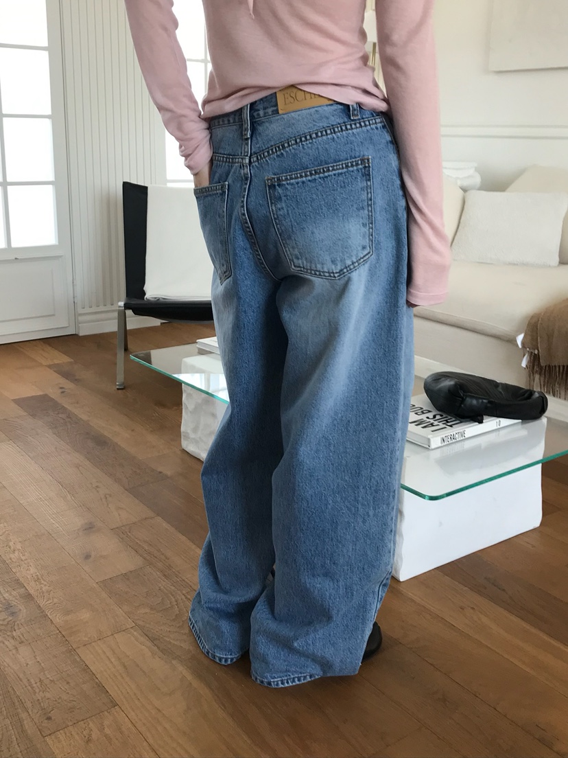 ESCHER韓國代購女裝新品職業推薦熱賣時尚人氣26春夏牛仔褲ESCHER牛仔褲