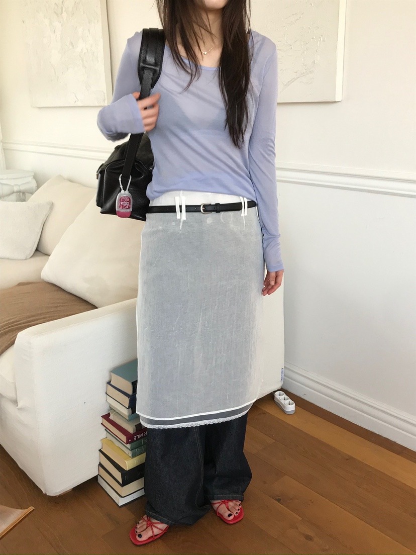 ESCHER韓國代購女裝新品職業時尚休閑人氣26春夏半身裙中短裙ESCHER半身裙/中短裙