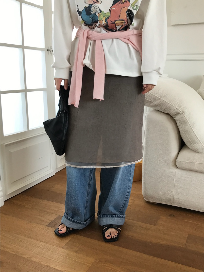 ESCHER韓國代購女裝新品職業時尚休閑人氣26春夏半身裙中短裙ESCHER半身裙/中短裙