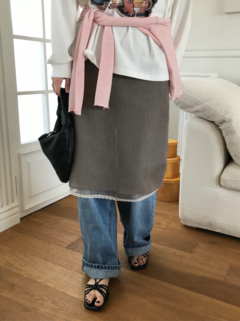 ESCHER韓國代購女裝新品職業時尚休閑人氣26春夏半身裙中短裙ESCHER半身裙/中短裙