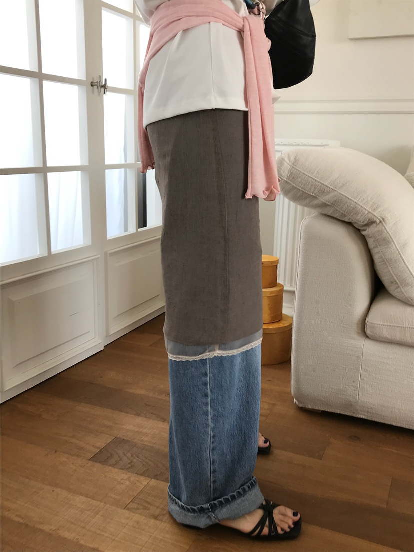 ESCHER韓國代購女裝新品職業時尚休閑人氣26春夏半身裙中短裙ESCHER半身裙/中短裙