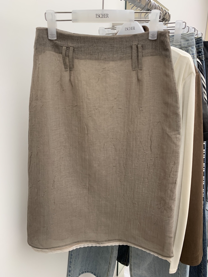 ESCHER韓國代購女裝新品職業時尚休閑人氣26春夏半身裙中短裙ESCHER半身裙/中短裙圖色2