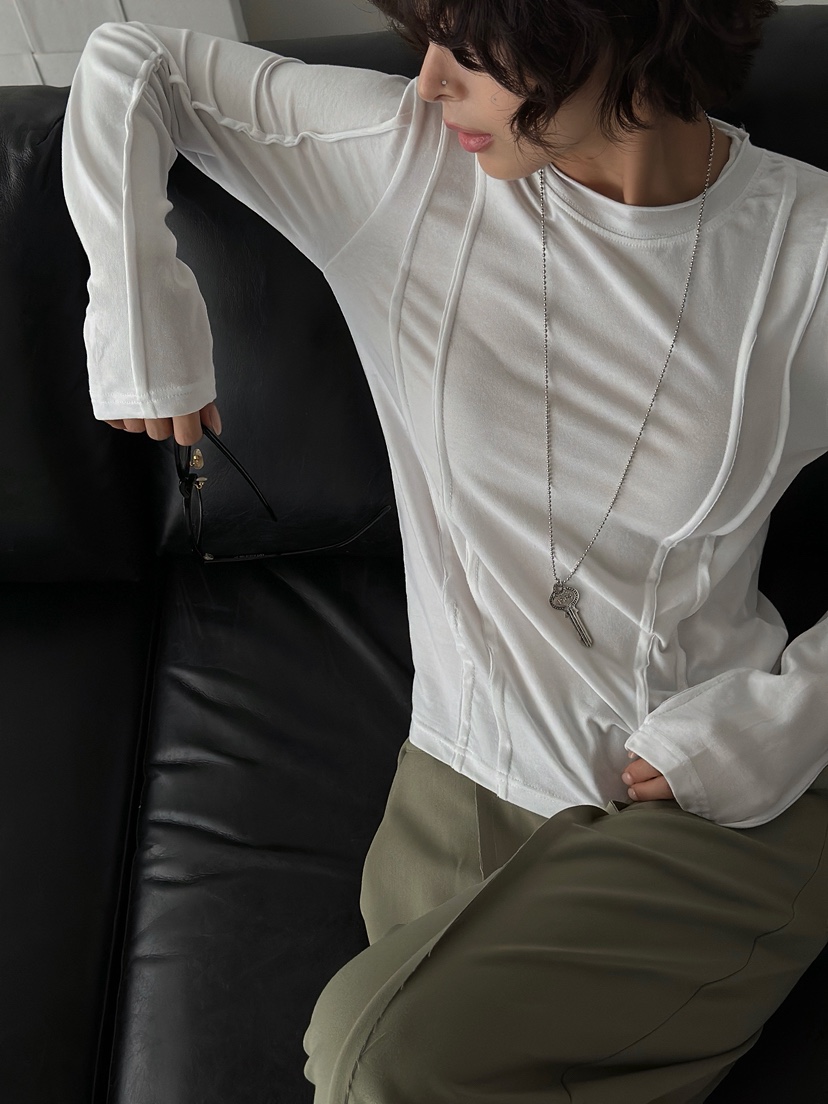 REIZ韓國東大門直郵女裝新品人氣休閑26春夏推薦熱賣長袖T恤REIZ長袖T恤