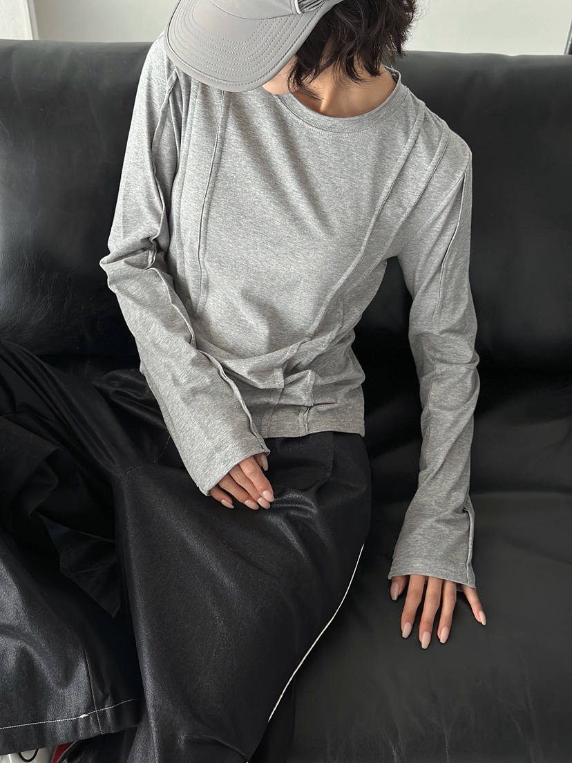 REIZ韓國東大門直郵女裝新品人氣休閑26春夏推薦熱賣長袖T恤REIZ長袖T恤