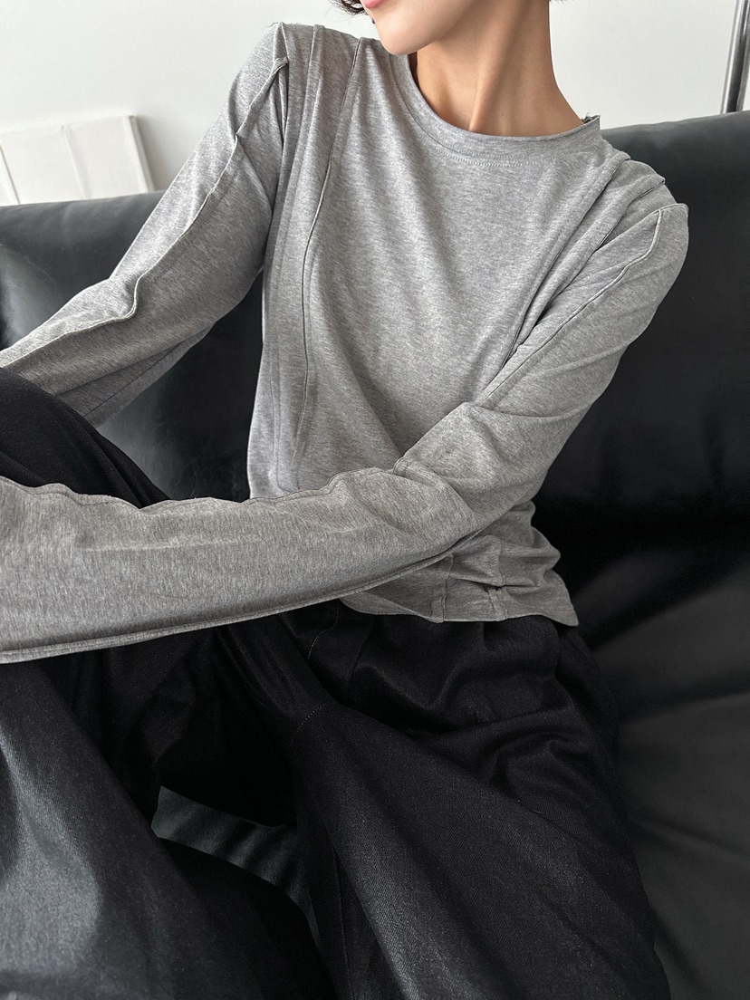 REIZ韓國東大門直郵女裝新品人氣休閑26春夏推薦熱賣長袖T恤REIZ長袖T恤