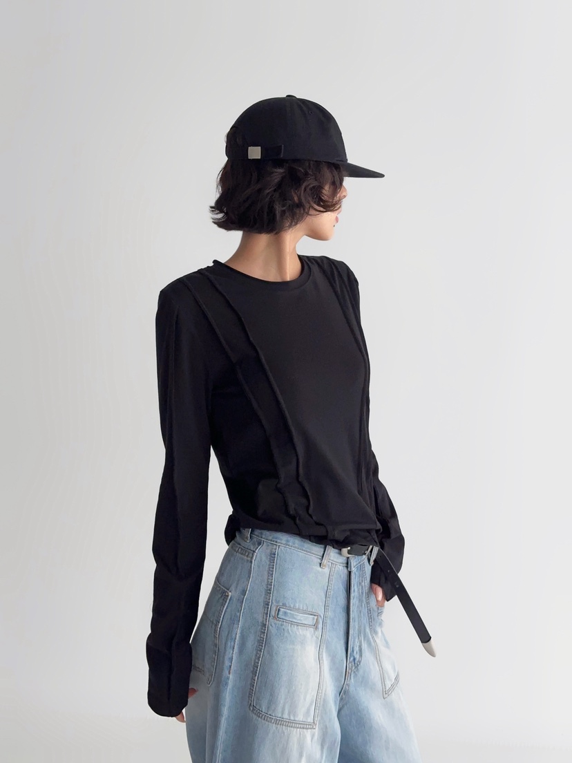 REIZ韓國東大門直郵女裝新品人氣休閑26春夏推薦熱賣長袖T恤REIZ長袖T恤