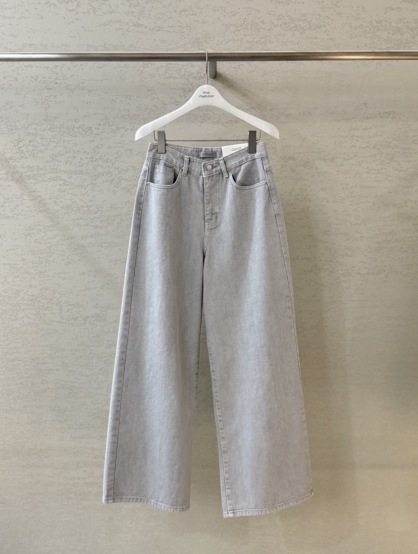 PLAYBUTTON-P韓國代購女士新款推薦休閑時尚26春夏牛仔褲PLAYBUTTON牛仔褲圖色1