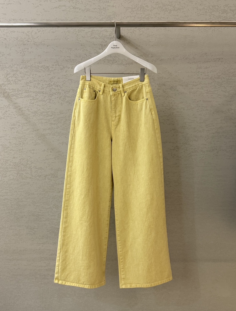 PLAYBUTTON-P韓國代購女士新款推薦休閑時尚26春夏牛仔褲PLAYBUTTON牛仔褲圖色2