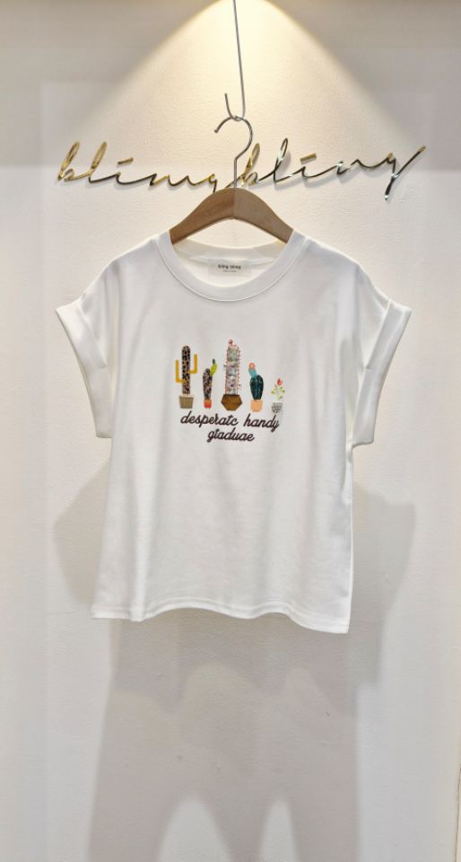 RICO/BLING BLING-S韓國東大門直郵女士新品熱賣推薦T恤RICO/BLING BLING-ST恤圖色2