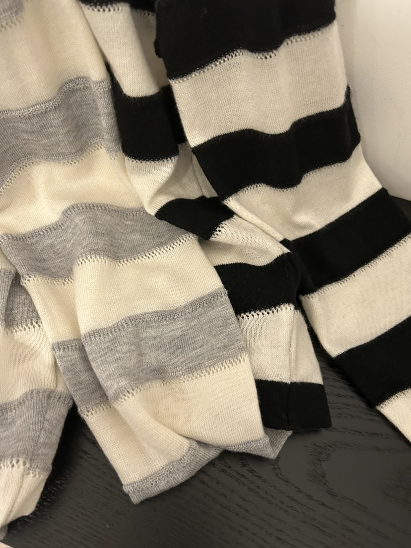 NOTICE韓國直郵女士新款人氣26春夏職業時尚針織衫寬松條紋NOTICE針織衫