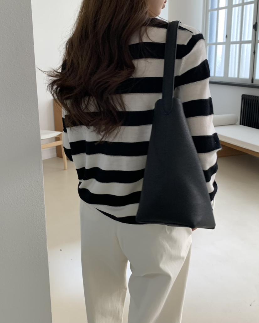 NOTICE韓國直郵女士新款人氣26春夏職業時尚針織衫寬松條紋NOTICE針織衫