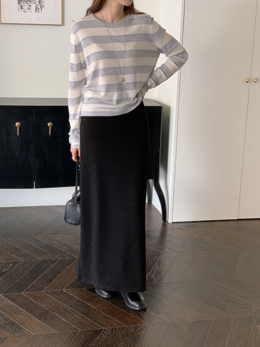 NOTICE韓國直郵女士新款人氣26春夏職業時尚針織衫寬松條紋NOTICE針織衫