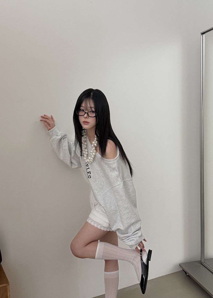 AMOOD韓國直郵實拍女裝新款推薦人氣職業時尚休閑26春夏衛衣AMOOD衛衣