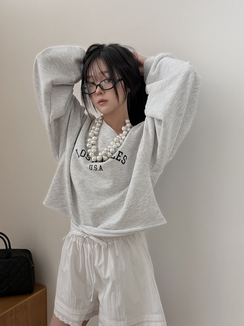 AMOOD韓國直郵實拍女裝新款推薦人氣職業時尚休閑26春夏衛衣AMOOD衛衣