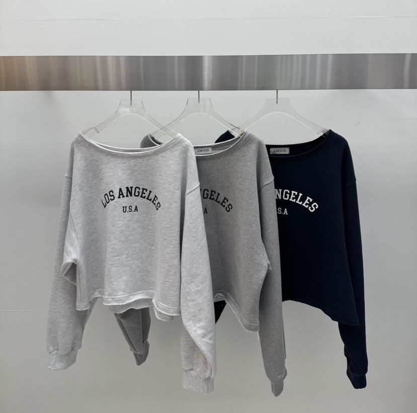 AMOOD韓國直郵實拍女裝新款推薦人氣職業時尚休閑26春夏衛衣AMOOD衛衣