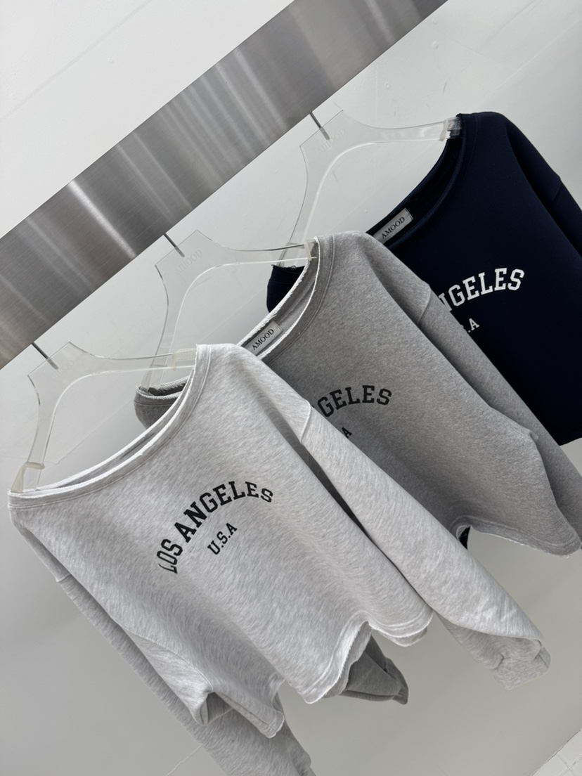 AMOOD韓國直郵實拍女裝新款推薦人氣職業時尚休閑26春夏衛衣AMOOD衛衣