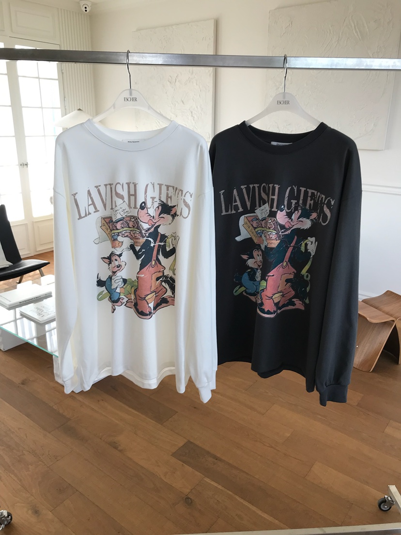 ESCHER韓國直郵實拍女裝新款推薦休閑職業熱賣人氣長袖T恤ESCHER長袖T恤