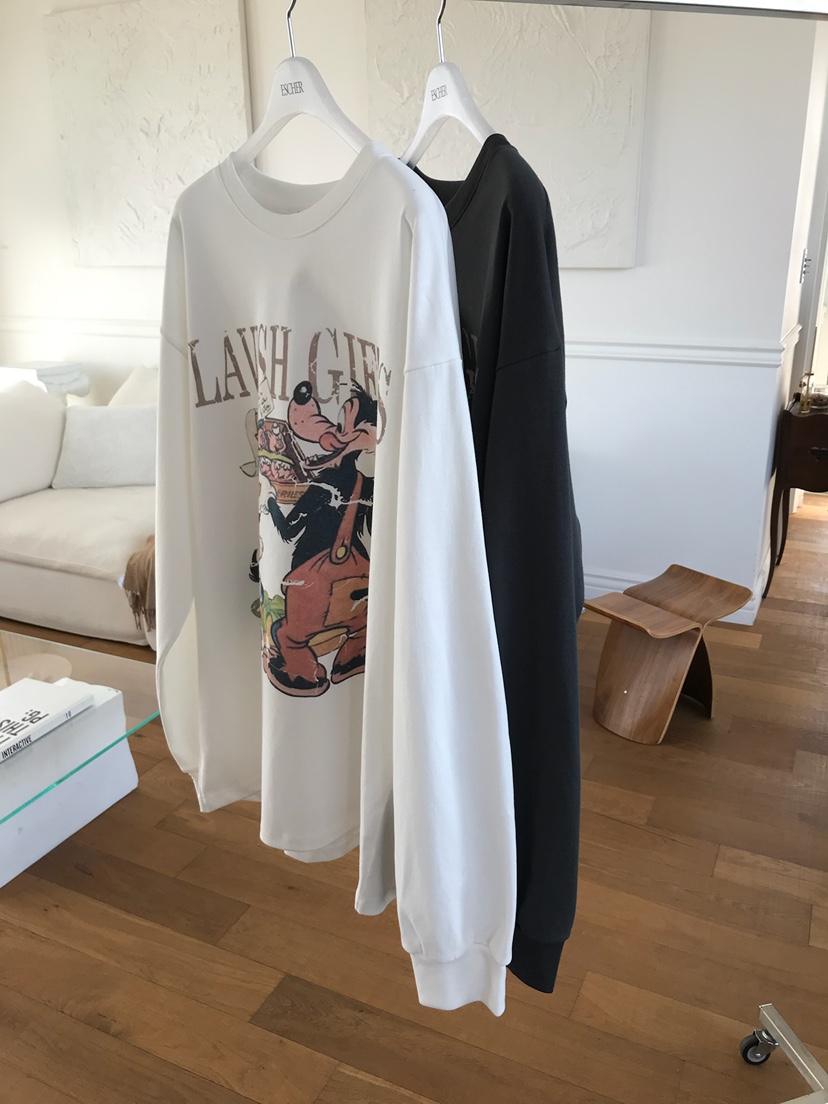 ESCHER韓國直郵實拍女裝新款推薦休閑職業熱賣人氣長袖T恤ESCHER長袖T恤