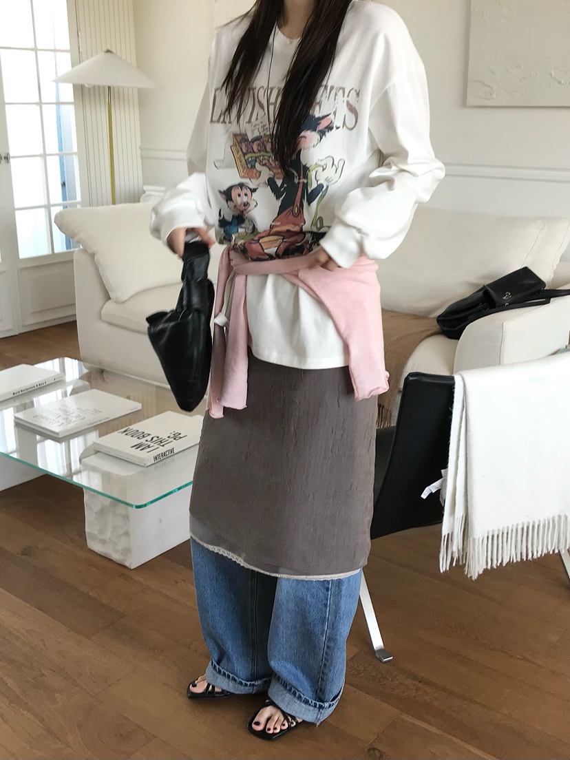 ESCHER韓國直郵實拍女裝新款推薦休閑職業熱賣人氣長袖T恤ESCHER長袖T恤