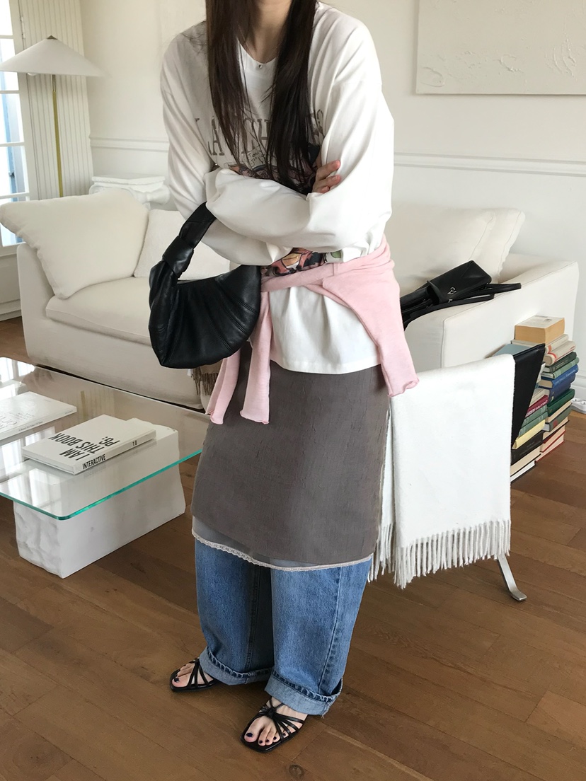 ESCHER韓國直郵實拍女裝新款推薦休閑職業熱賣人氣長袖T恤ESCHER長袖T恤