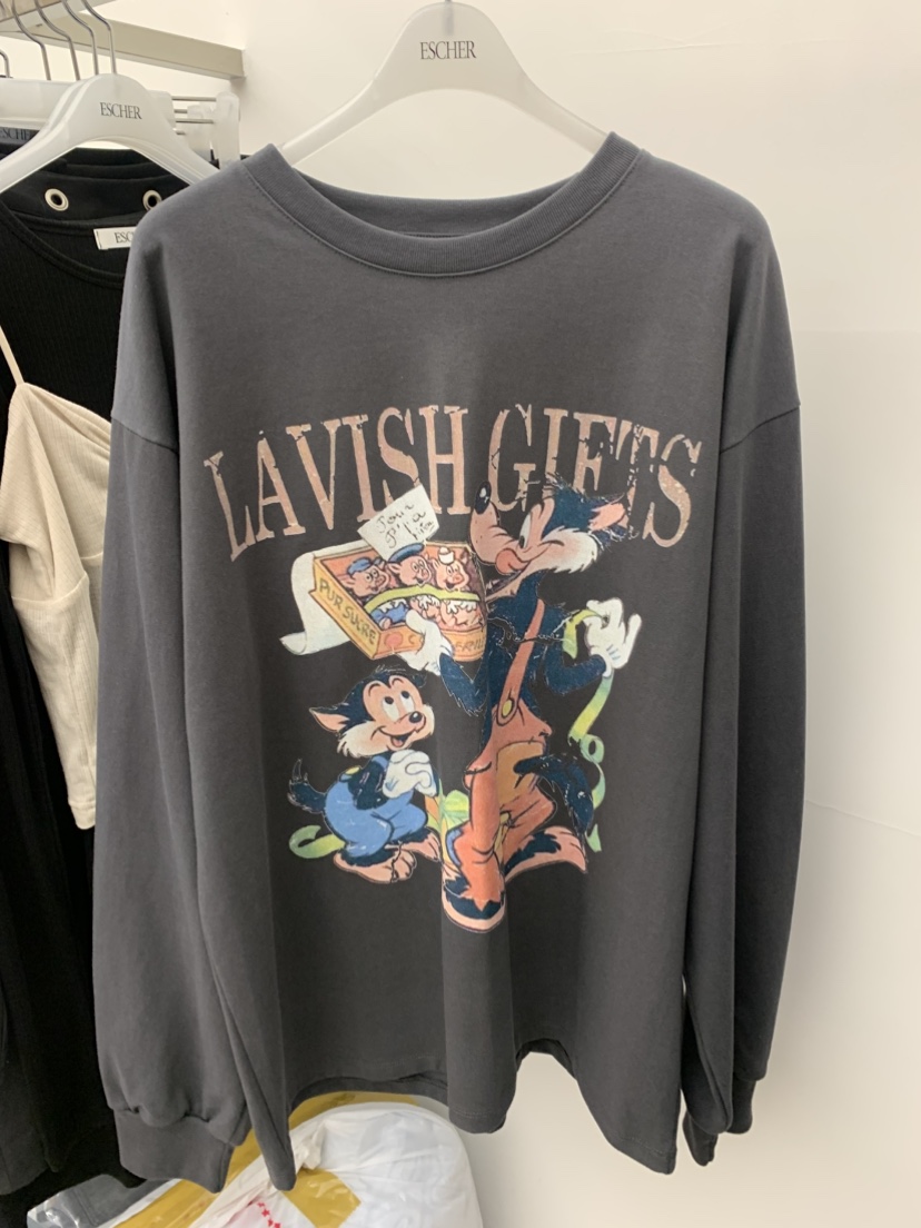 ESCHER韓國直郵實拍女裝新款推薦休閑職業熱賣人氣長袖T恤ESCHER長袖T恤圖色1