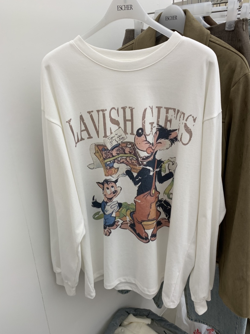 ESCHER韓國直郵實拍女裝新款推薦休閑職業熱賣人氣長袖T恤ESCHER長袖T恤圖色2