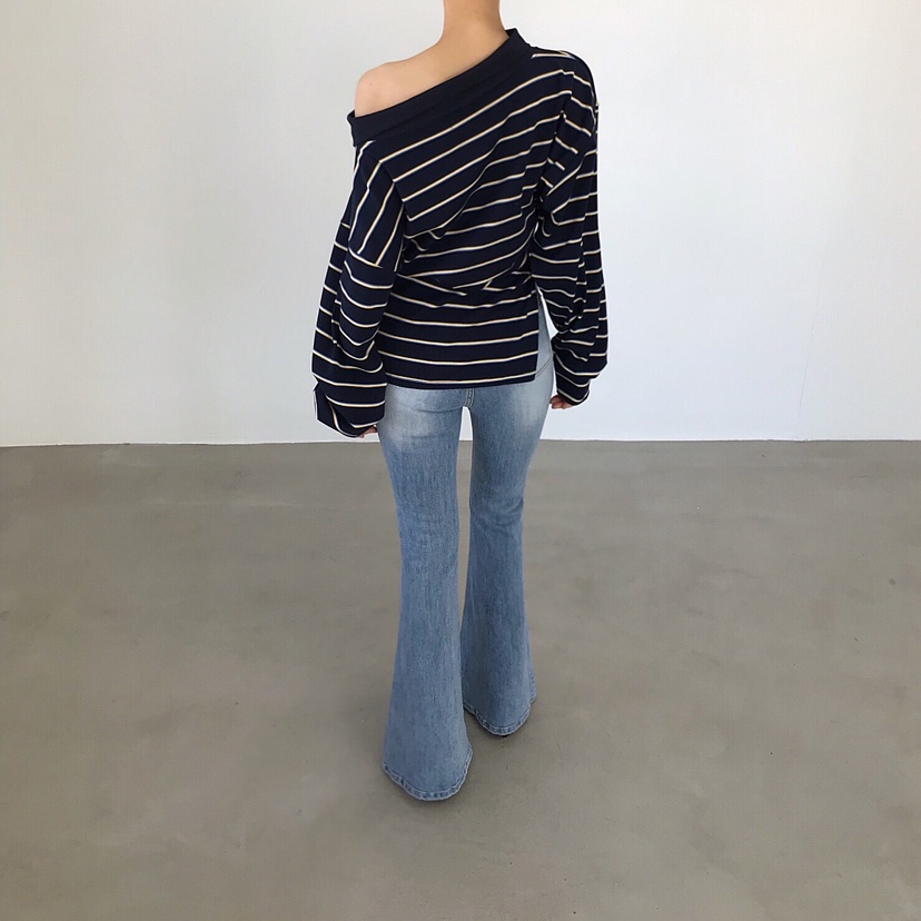 2TWO MOON韓國代購女裝新款時尚職業人氣26春夏熱賣長袖T恤2TWO MOON長袖T恤