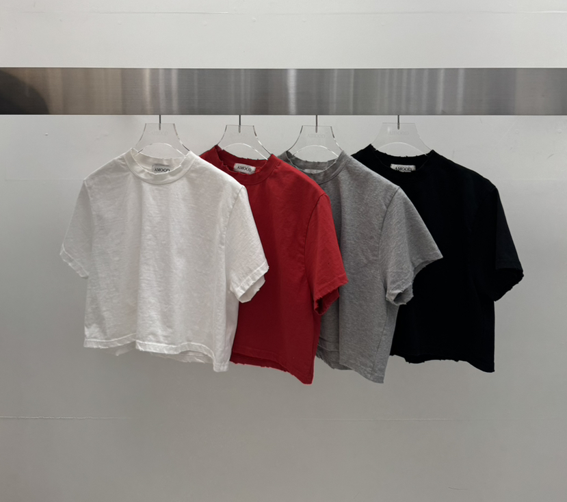 AMOOD韓國直郵女士新品熱賣26春夏推薦時尚職業休閑人氣T恤AMOODT恤