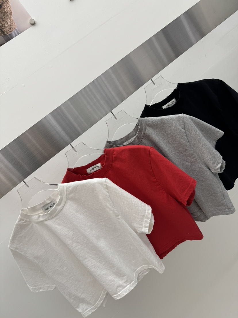 AMOOD韓國直郵女士新品熱賣26春夏推薦時尚職業休閑人氣T恤AMOODT恤