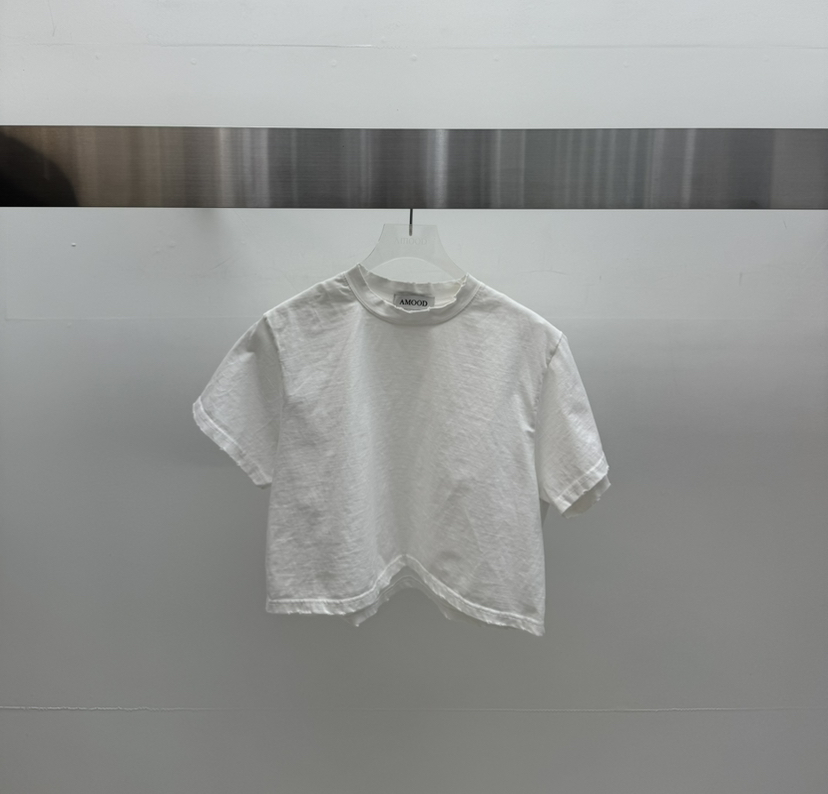 AMOOD韓國直郵女士新品熱賣26春夏推薦時尚職業休閑人氣T恤AMOODT恤圖色1